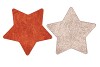 MELAMINE SHINE ROSE/COPPER PLATE STAR 28X28X1CM