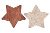 MELAMINE SHINE BRONZE/NUDE PLATE STAR 28X28X1CM