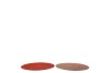 MELAMINE SHINE ROSE/COPPER PLATE ROUND ASS 22X22X2CM