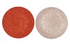 MELAMINE SHINE ROSE/COPPER PLATE ROUND ASS 40X40X2CM