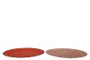 MELAMINE SHINE ROSE/COPPER PLATE ROUND ASS 40X40X2CM