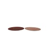 MELAMINE SHINE BRONZE/NUDE PLATE ROUND ASS 28X28X2CM