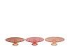 DAYAH CORAL SUNSET GLASS PLATE ON FOOT 20X8CM ASS P/1 NM