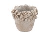 CONCRETE ANTIQUE FLOWER POT ROUND 18X17X16CM