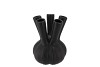 AGLIO STRAIGHT BLACK VASE 16X16X19CM