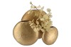 JADA GOLD OVAL VASE 40X11CM