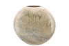 JADA GREEN OVAL VASE ACTIVE GLAZE  31X9CM