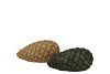 JINGLE OLIVE GREEN PINECONE ASS 10X5X5CM NM