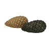 JINGLE OLIVE GREEN PINECONE ASS 13X7X6CM NM