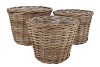 RATTAN IVY BASKET S/3 D23/26/29