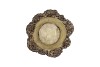 CONCRETE NATURAL PINECONE POT ROUND EDGE 17X17X12CM NM