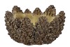 CONCRETE NATURAL PINECONE BOWL ROUND EDGE 24X24X12CM NM