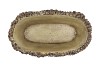 CONCRETE NATURAL PINECONE BOWL OVAL 25X15X13CM NM