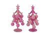 SPARKLY FUCHSIA/PINK X-MAS TREE ASS 8X20CM