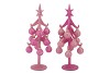 SPARKLY FUCHSIA/PINK X-MAS TREE ASS 8X25CM