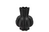 GARLIC BLACK LOW VASE 16X19CM NM