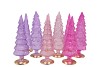 TWINKLE PRETTY PINK GLASS TREE ASS 9X25CM NM