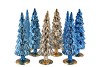 TWINKLE BLUE GLASS TREE METALLIC ASS 9X30CM