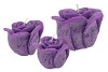 CANDLE ROOS PURPLE 8X7CM NM