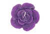 CANDLE ROOS PURPLE 11X9CM NM