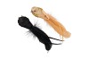 DECO SHINE BIRD CLIP BLACK/CHAMPAGNE 16CM ASS PER 2