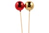 PICK SHINE BALL SHINY RED/GOLD 6X50CM ASS