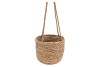 SEAGRASS LAOS STRAW HANG BROWN 20X12X26CM