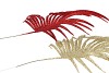 PICK SHINE PALM RED/GOLD 36CM ASS PER 12