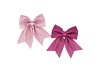 DECO SHINE BOW FUCHSIA/PINK 12X13CM ASS PER 2