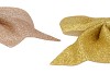 DECO SHINE BOW CHAMPAGNE/GOLD 12X13CM ASS PER 2