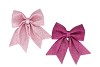 DECO SHINE BOW FUCHSIA/PINK 19X24CM ASS