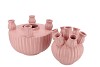 AMSTERDAM LIGHT PINK TULIP VASE SET 24X31CM