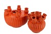 AMSTERDAM ORANGE TULIP VASE SET 24X31CM NM