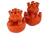 AMSTERDAM ORANGE TULIP VASE SET 24X31CM NM