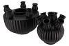 AMSTERDAM BLACK TULIP VASE SET 24X31CM NM