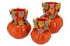 FLOWER ORANGE VASE 22X27CM NM