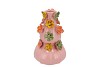 FLOWER LIGHT PINK VASE BUBBELS 17X26CM NM