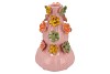 FLOWER LIGHT PINK VASE BUBBELS 19X31CM NM