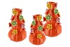 FLOWER ORANGE VASE BUBBELS 17X26CM NM