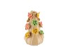 FLOWER SAND VASE BUBBELS 14X22CM NM