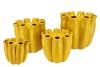 LUNA YELLOW TUBE VASE 24X24CM NM