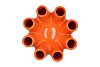 LUNA ORANGE TUBE VASE 24X24CM NM