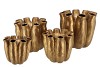 LUNA GOLD TUBE VASE 24X24CM NM