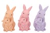 FARM PRETTY PINK RABBIT CUDDLE ASS 13X15X25CM NM