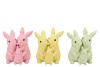 FARM PASTEL GREEN RABBIT FAMILY ASS 19X13X24CM NM