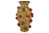 FRUIT STRAWBERRY OLIVE GREEN VASE 24X38CM NM