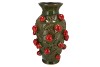 FRUIT STRAWBERRY GREEN VASE 24X38CM NM