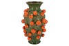 FRUIT MANDARIN GREEN VASE 24X38CM NM