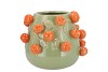 FRUIT MANDARIN PISTACHE POT 24X19CM NM