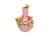 BIRD VASE LIGHT PINK TUBE 20X25CM NM